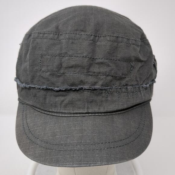 D&Y Fitted Cadet Army Cap Hat Solid Gray One Size Outdoor Casual Blank - Picture 2 of 9
